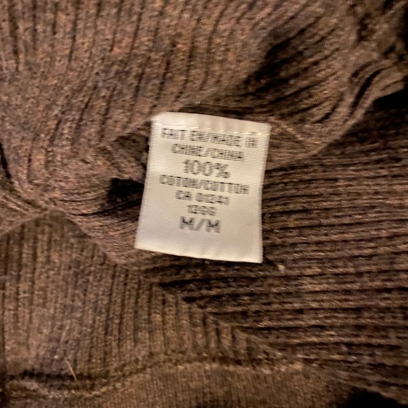 Contemporaine, brown, button up, Cardigan Sweater - Picture 8 of 9